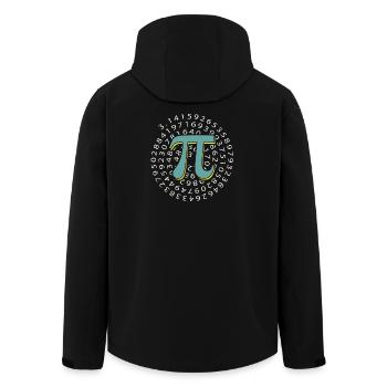 Pi Day - Happy Pi Day - Men’s Recycled Softshell Jacket by Stanley/Stella - black - Back - AI Model Male 185 light (185cm)