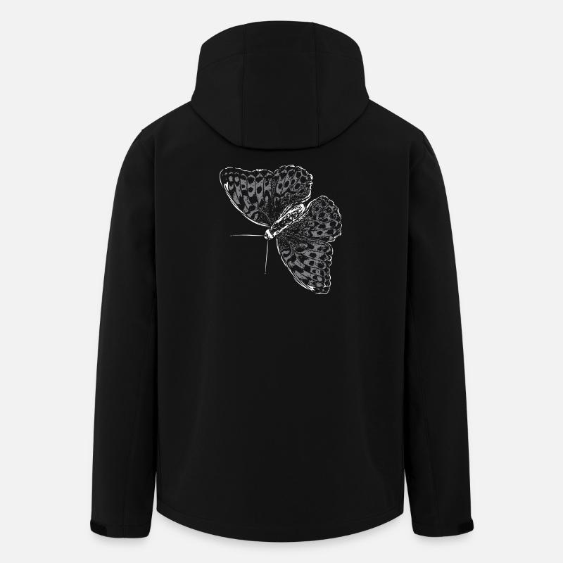 Butterfly Wing Butterfly Butterfly - Men’s Recycled Softshell Jacket by Stanley/Stella - black