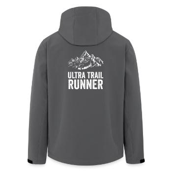 Coureur d’ultra trail - Veste softshell homme en polyester recyclé Stanley/Stella - noir - Dos - AI Model Male 185 light (185cm)