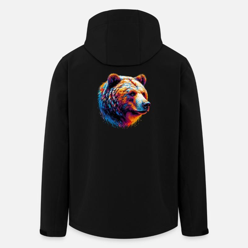 Bär - Recycelte Männer Softshell-Jacke von Stanley/Stella - Schwarz