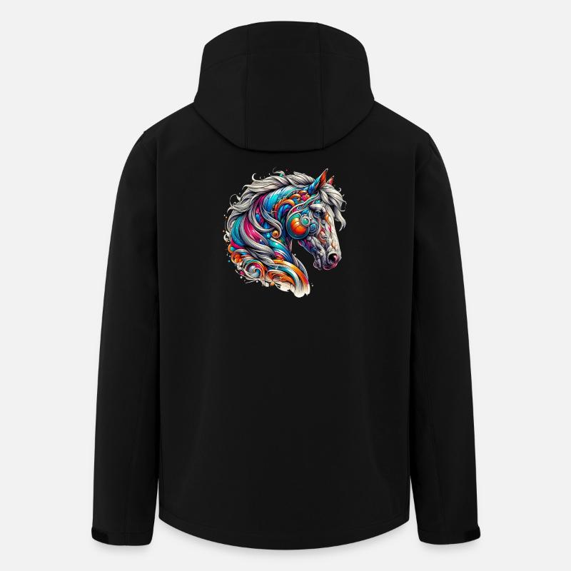 Cheval - Veste softshell homme en polyester recyclé Stanley/Stella - noir