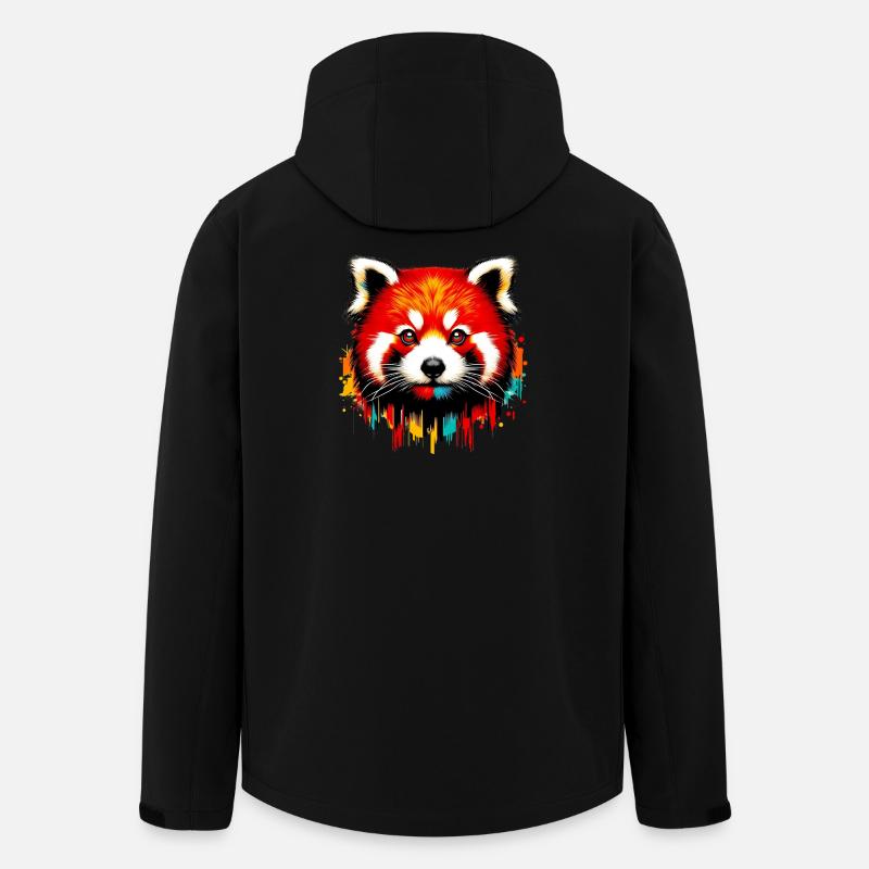 Petit panda - Veste softshell homme en polyester recyclé Stanley/Stella - noir