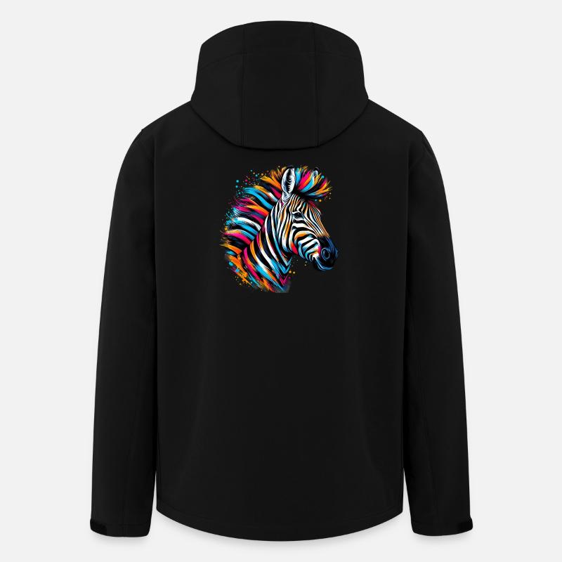Zèbre - Veste softshell homme en polyester recyclé Stanley/Stella - noir