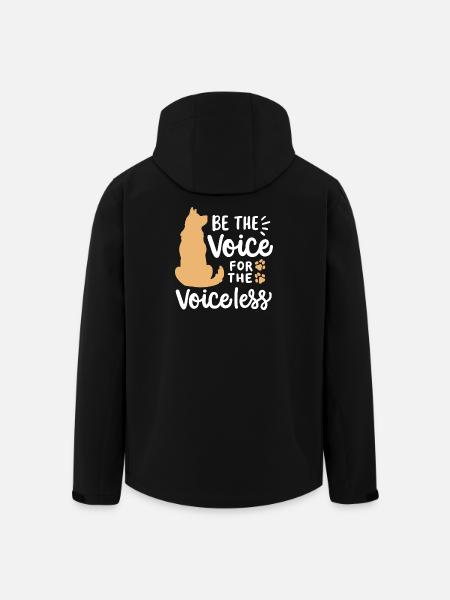 Hunderettung Tierrechte - Recycelte Männer Softshell-Jacke von Stanley/Stella - Schwarz