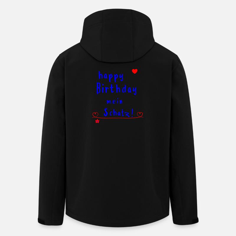 Happy Birthday mein Schatz - Recycelte Männer Softshell-Jacke von Stanley/Stella - Schwarz