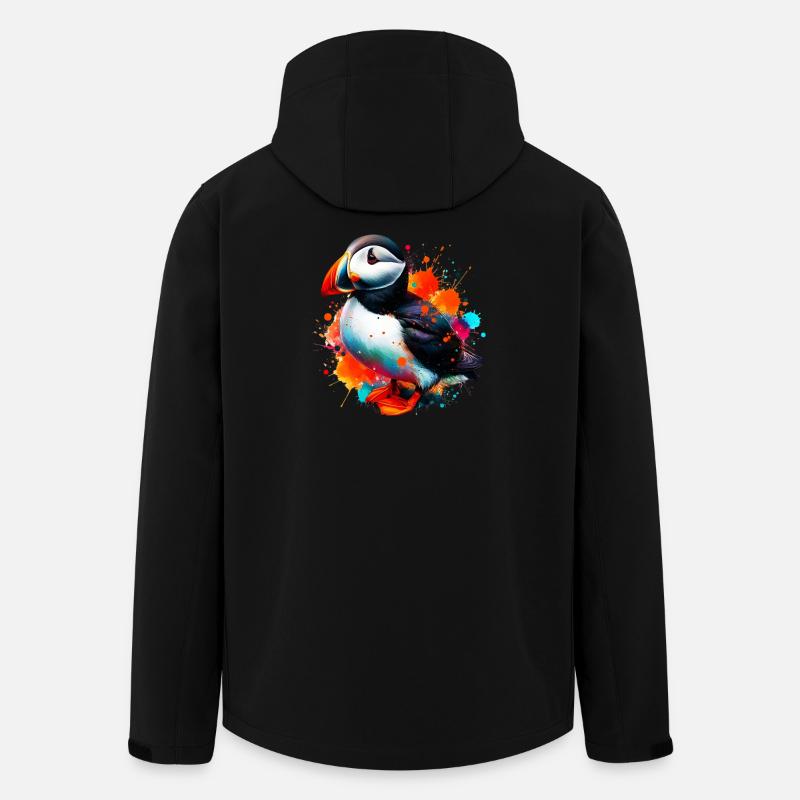 Puffin - Men’s Recycled Softshell Jacket by Stanley/Stella - black