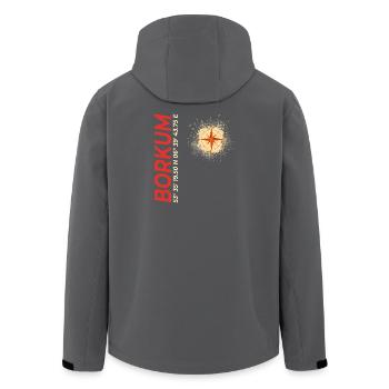 Borkum - Recycelte Männer Softshell-Jacke von Stanley/Stella - Schwarz - Hinten - AI Model Male 185 light (185cm)