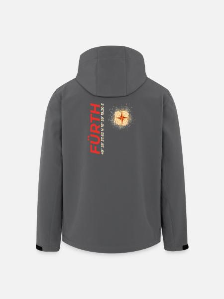 Fürth - Recycelte Männer Softshell-Jacke von Stanley/Stella - Schwarz
