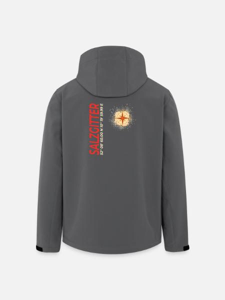 Salzgitter - Recycelte Männer Softshell-Jacke von Stanley/Stella - Schwarz