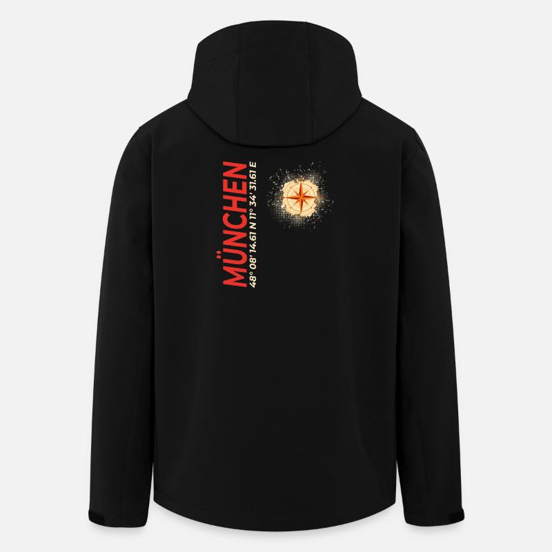 München - Recycelte Männer Softshell-Jacke von Stanley/Stella - Schwarz