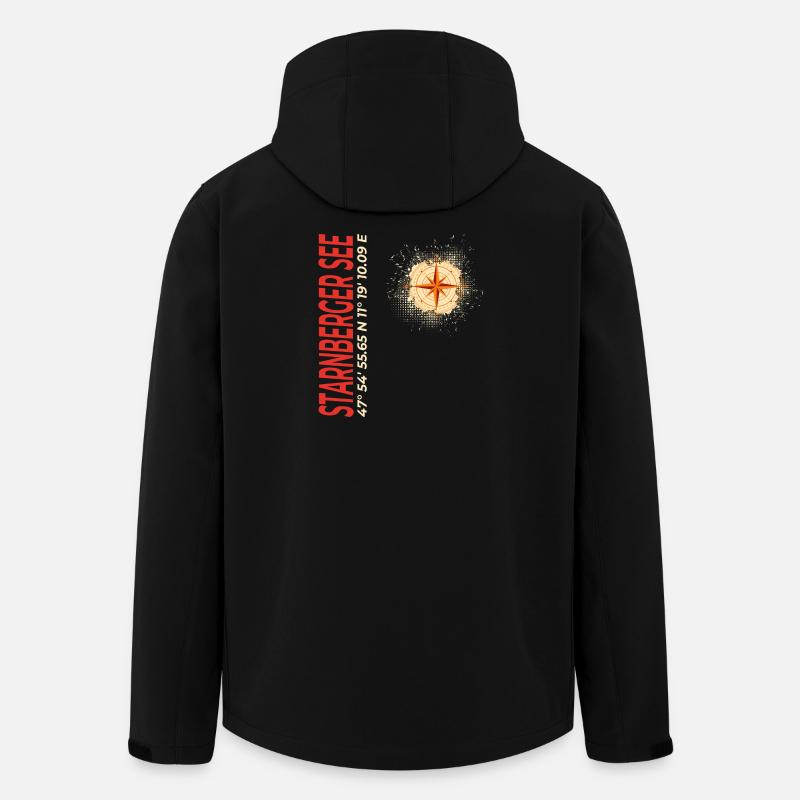 Starnberger See - Recycelte Männer Softshell-Jacke von Stanley/Stella - Schwarz