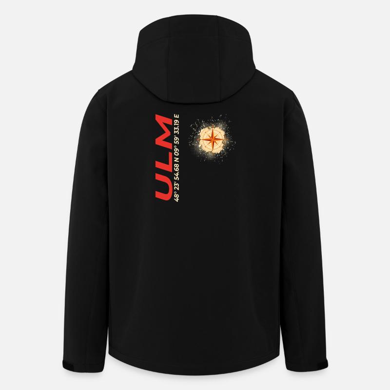 Ulm - Recycelte Männer Softshell-Jacke von Stanley/Stella - Schwarz