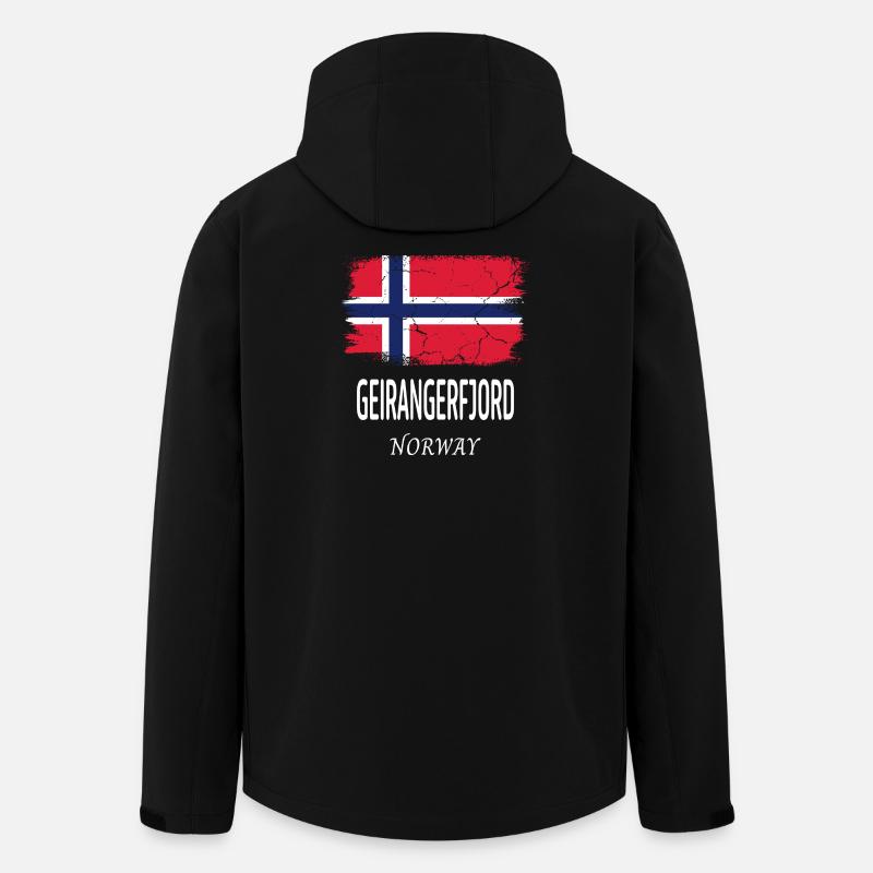 Geirangerfjord - Recycelte Männer Softshell-Jacke von Stanley/Stella - Schwarz