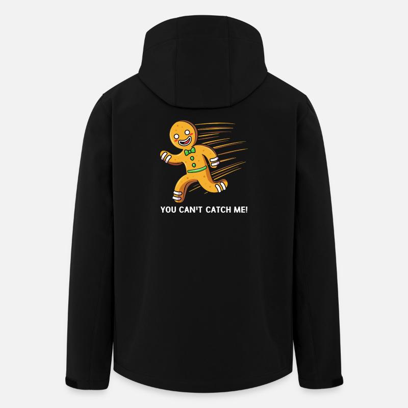 Gingerbread Christmas Gingerbread Man Gingerbread - Men’s Recycled Softshell Jacket by Stanley/Stella - black