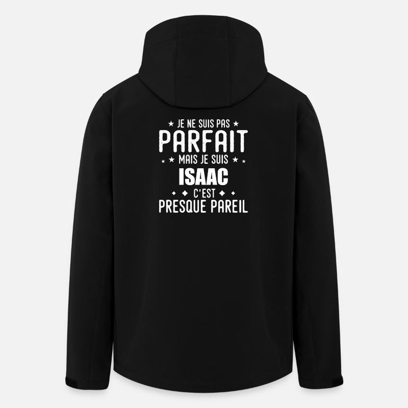 Isaac: authentic, imperfect, top, perfection - Men’s Recycled Softshell Jacket by Stanley/Stella - black