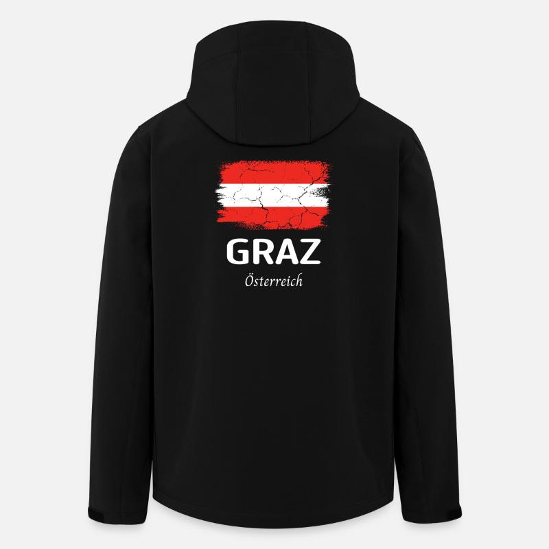 Graz - Men’s Recycled Softshell Jacket by Stanley/Stella - black