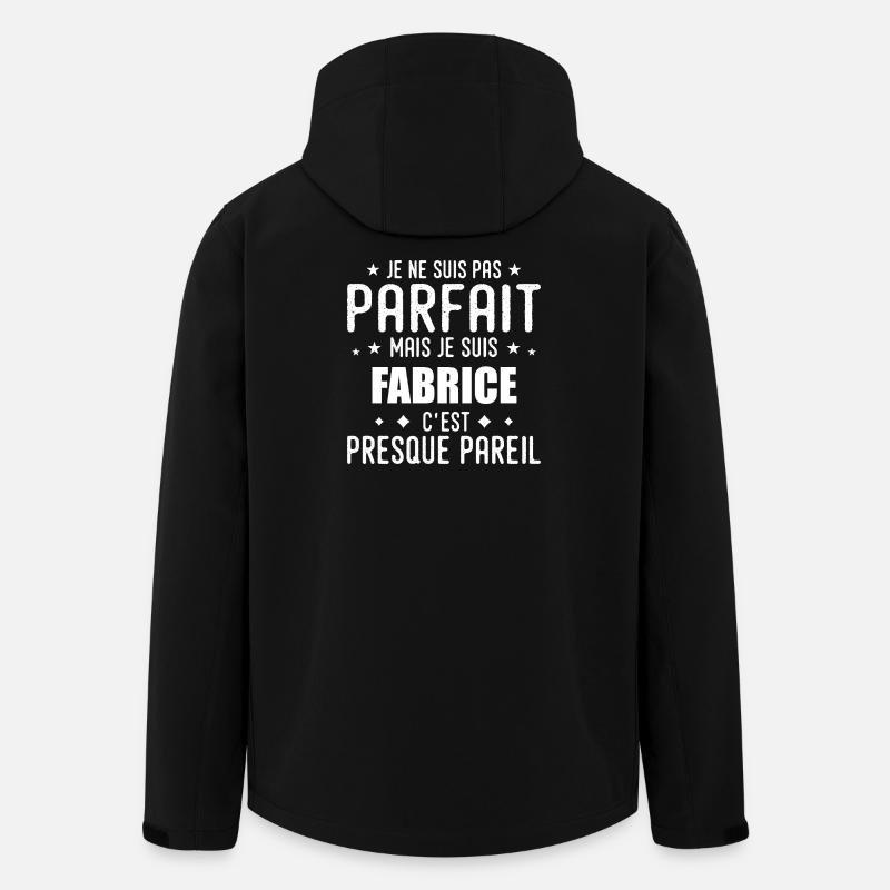 Fabrice: authentic, imperfect, top, perfection - Men’s Recycled Softshell Jacket by Stanley/Stella - black