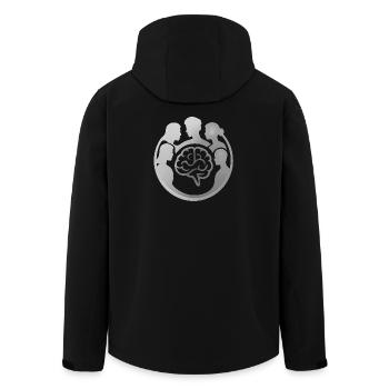 Cerveau dans le cercle des têtes - Veste softshell homme en polyester recyclé Stanley/Stella - noir - Dos - AI Model Male 185 light (185cm)