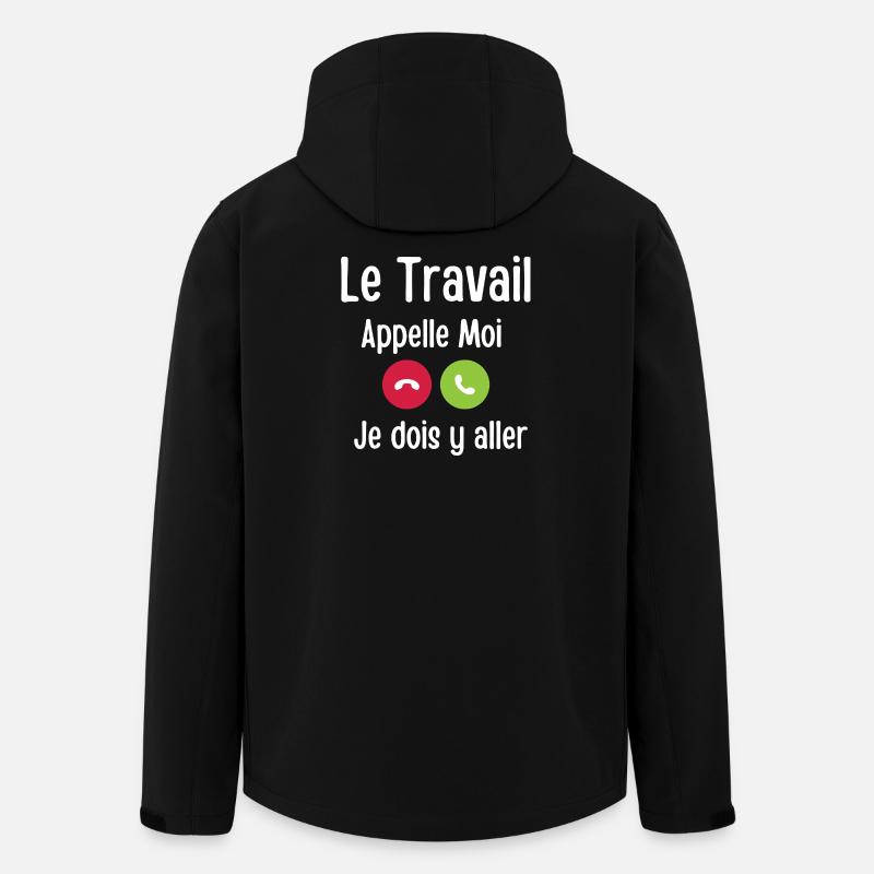 Die Arbeit ruft mich - Recycelte Männer Softshell-Jacke von Stanley/Stella - Schwarz