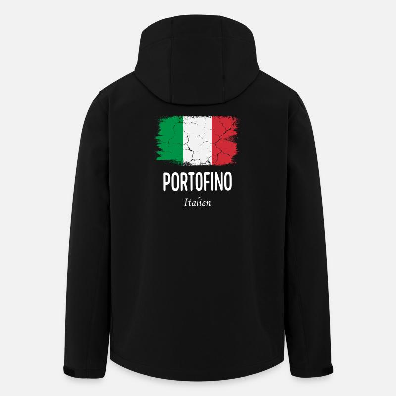 Portofino - Recycelte Männer Softshell-Jacke von Stanley/Stella - Schwarz