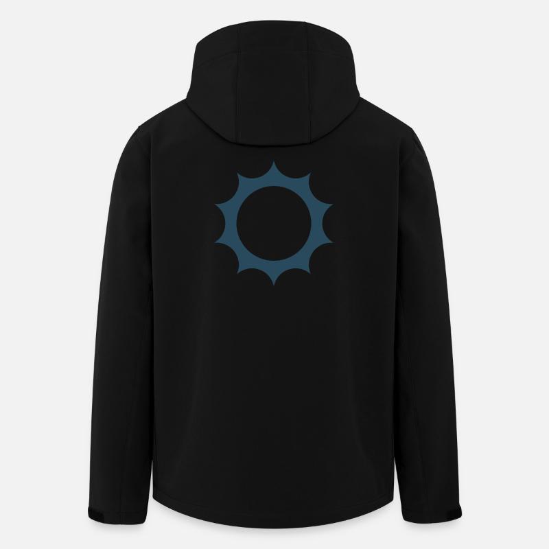 „Sonnenenergie – Saubere Zukunft“ - Recycelte Männer Softshell-Jacke von Stanley/Stella - Schwarz