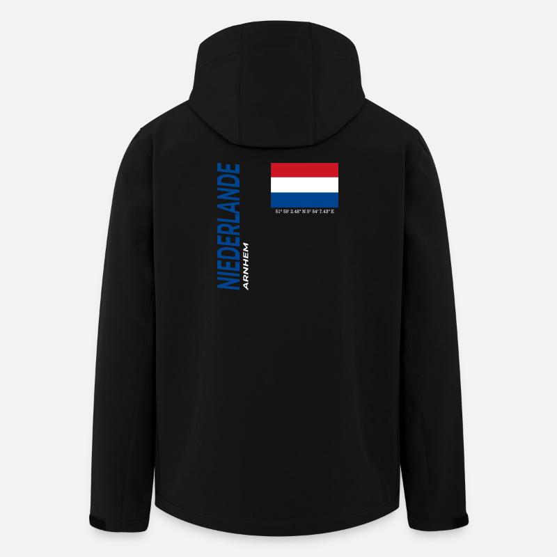 Arnhem - Recycelte Männer Softshell-Jacke von Stanley/Stella - Schwarz