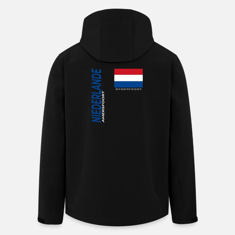 Amersfoort - Recycelte Männer Softshell-Jacke von Stanley/Stella - Schwarz