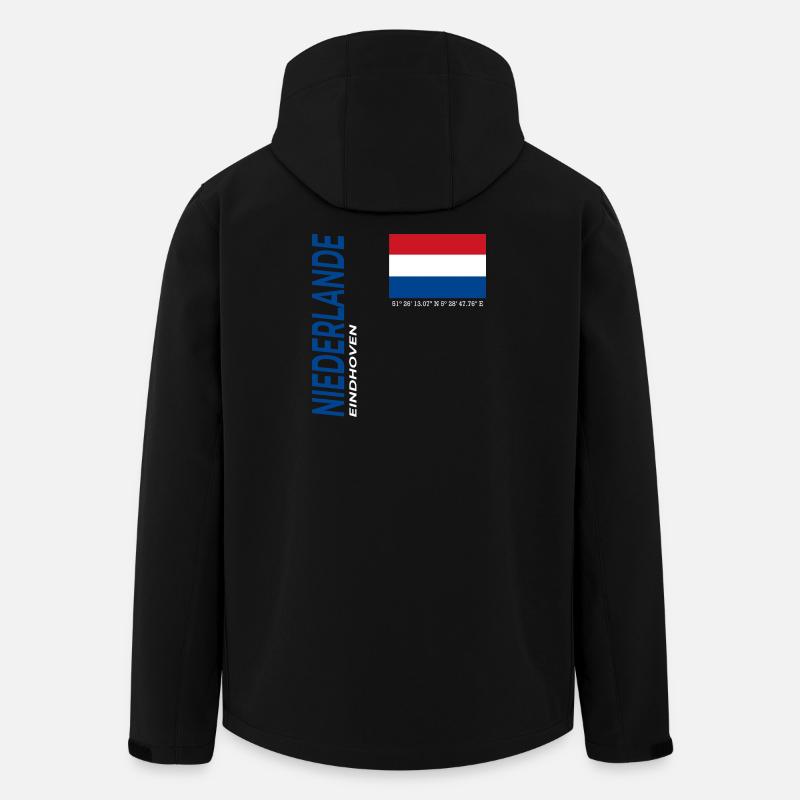 Eindhoven - Recycelte Männer Softshell-Jacke von Stanley/Stella - Schwarz