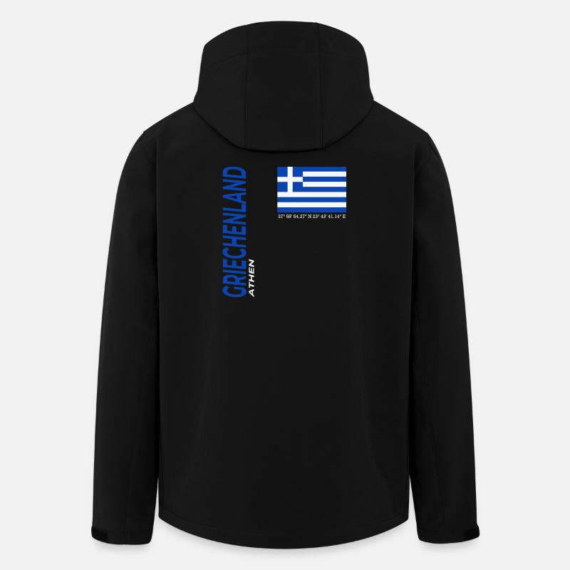 Athen - Recycelte Männer Softshell-Jacke von Stanley/Stella - Schwarz