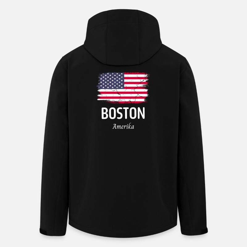Boston - Recycelte Männer Softshell-Jacke von Stanley/Stella - Schwarz