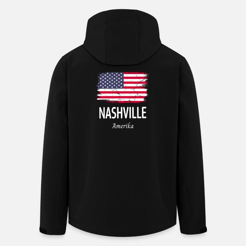 Nashville - Recycelte Männer Softshell-Jacke von Stanley/Stella - Schwarz