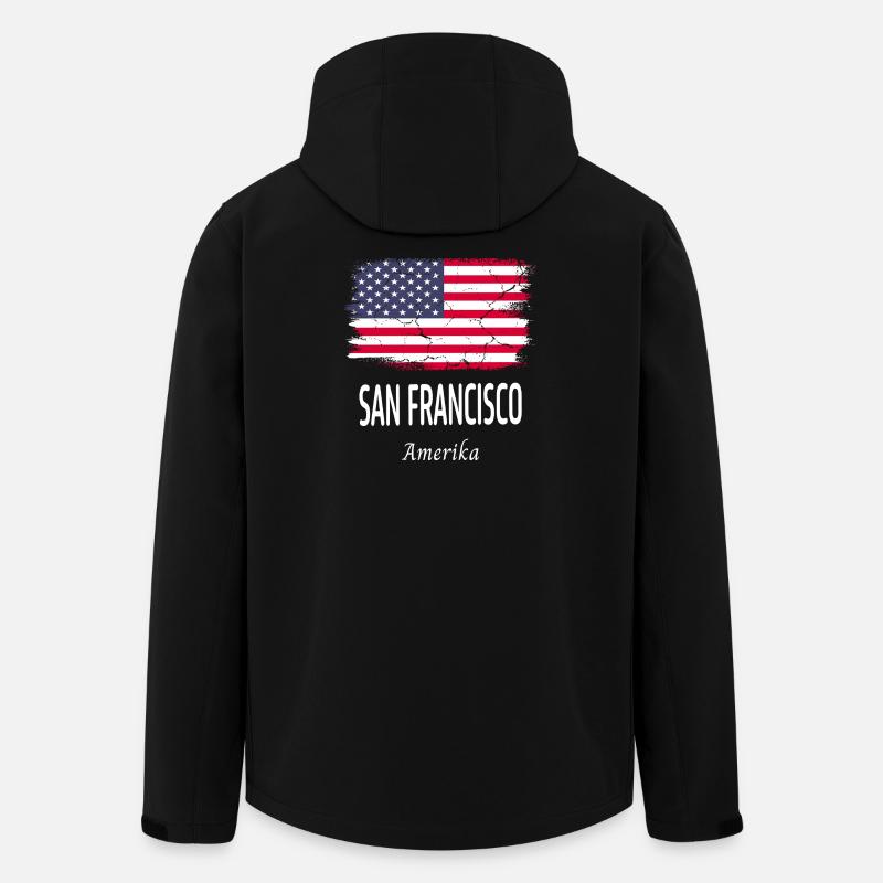San Francisco - Men’s Recycled Softshell Jacket by Stanley/Stella - black