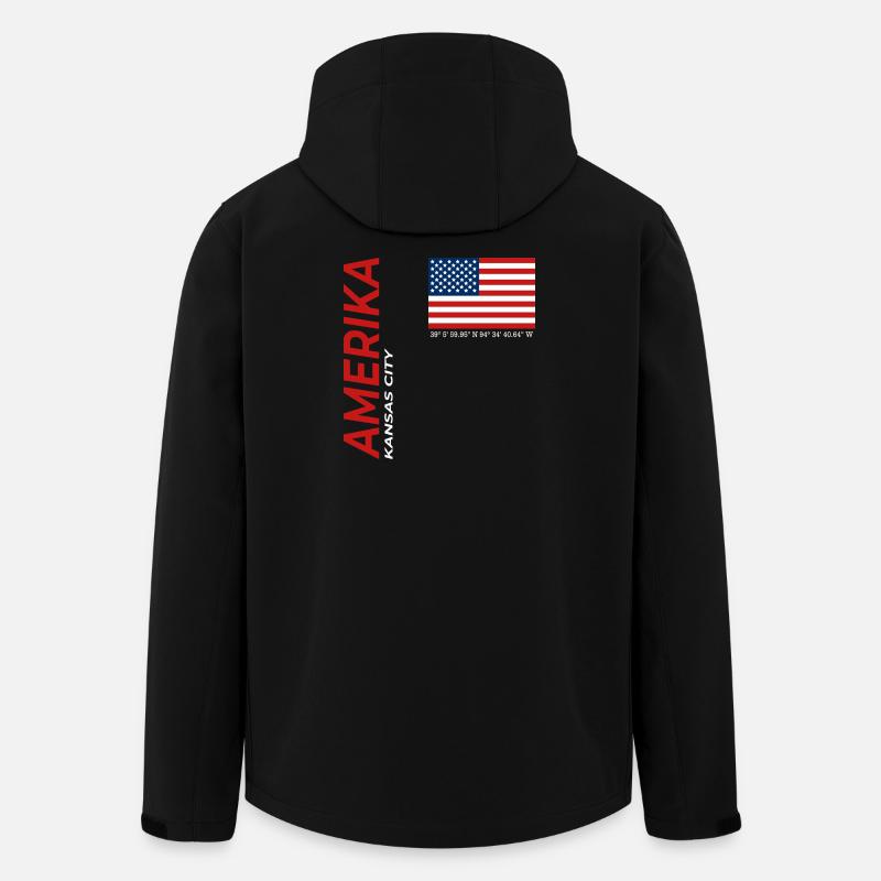 Kansas City - Recycelte Männer Softshell-Jacke von Stanley/Stella - Schwarz