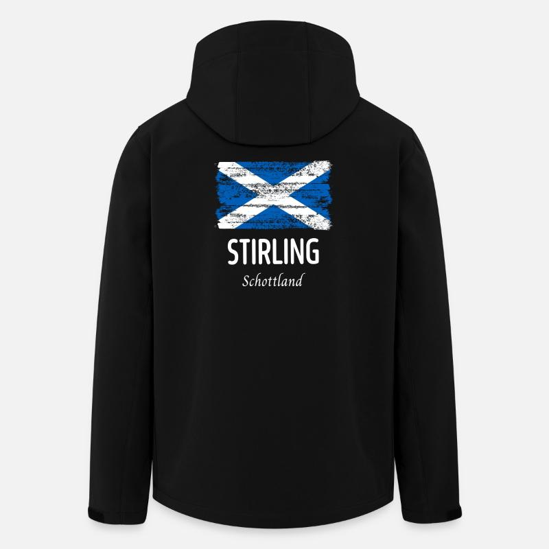 Stirling - Recycelte Männer Softshell-Jacke von Stanley/Stella - Schwarz