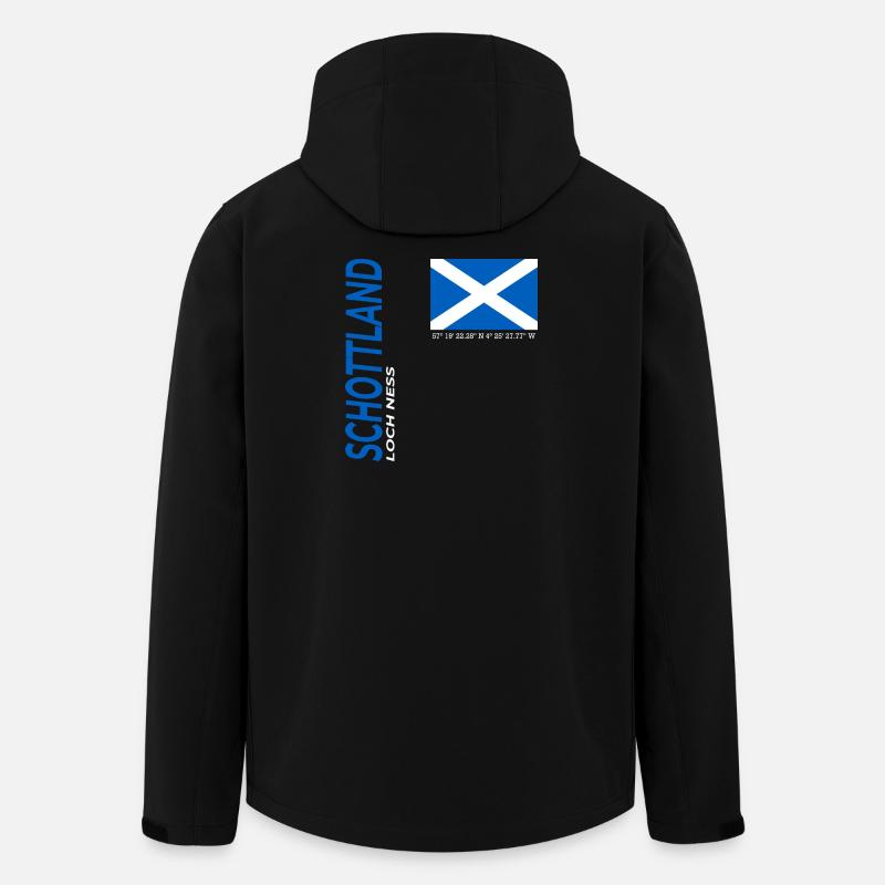 Loch Ness - Recycelte Männer Softshell-Jacke von Stanley/Stella - Schwarz