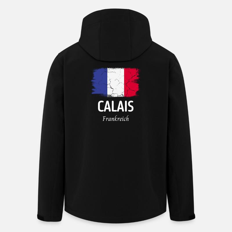 Calais - Veste softshell homme en polyester recyclé Stanley/Stella - noir