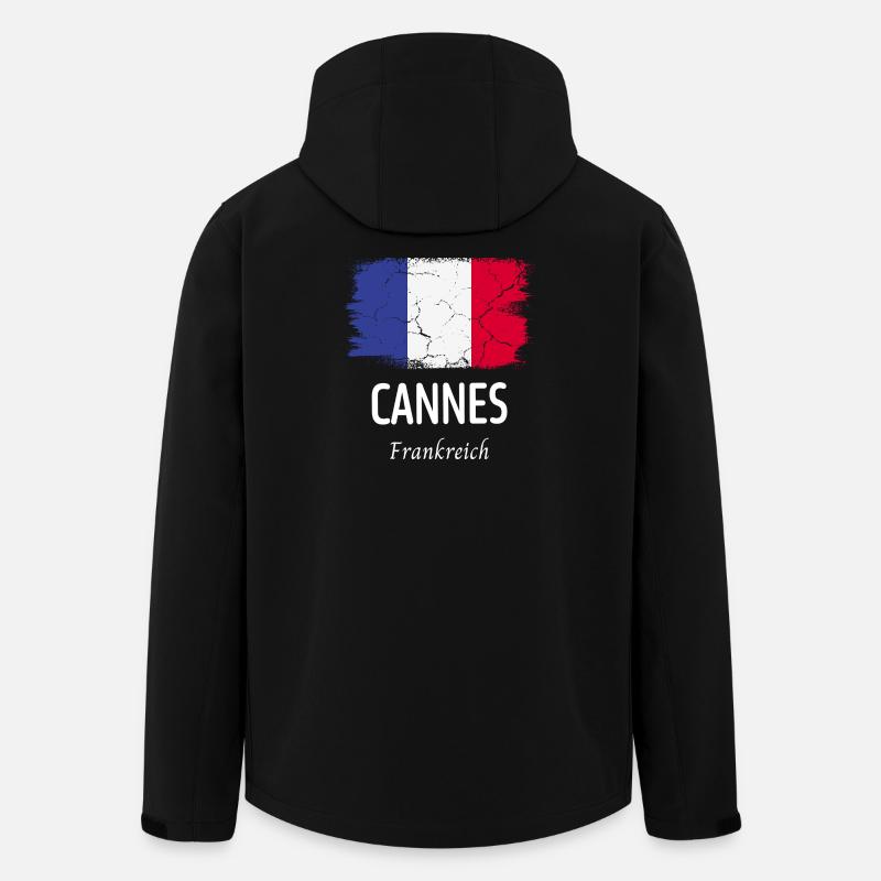 Cannes - Recycelte Männer Softshell-Jacke von Stanley/Stella - Schwarz