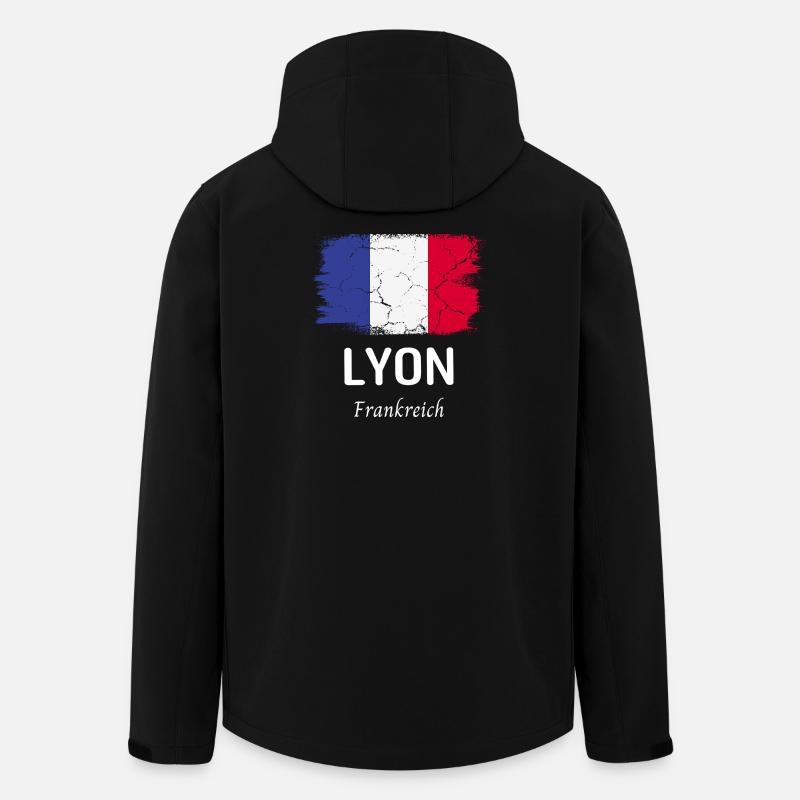 Lyon - Veste softshell homme en polyester recyclé Stanley/Stella - noir