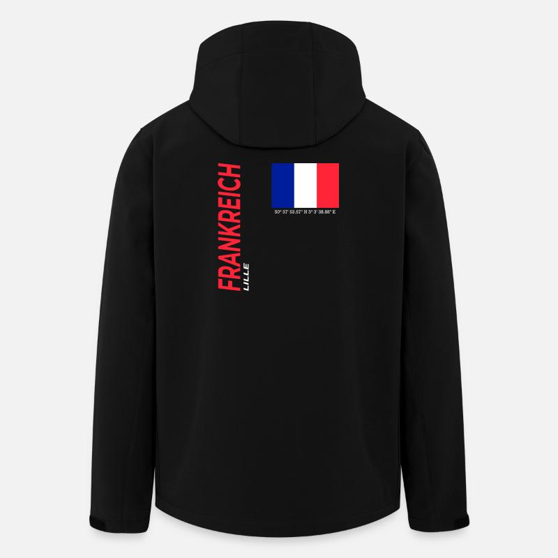 Lille - Veste softshell homme en polyester recyclé Stanley/Stella - noir