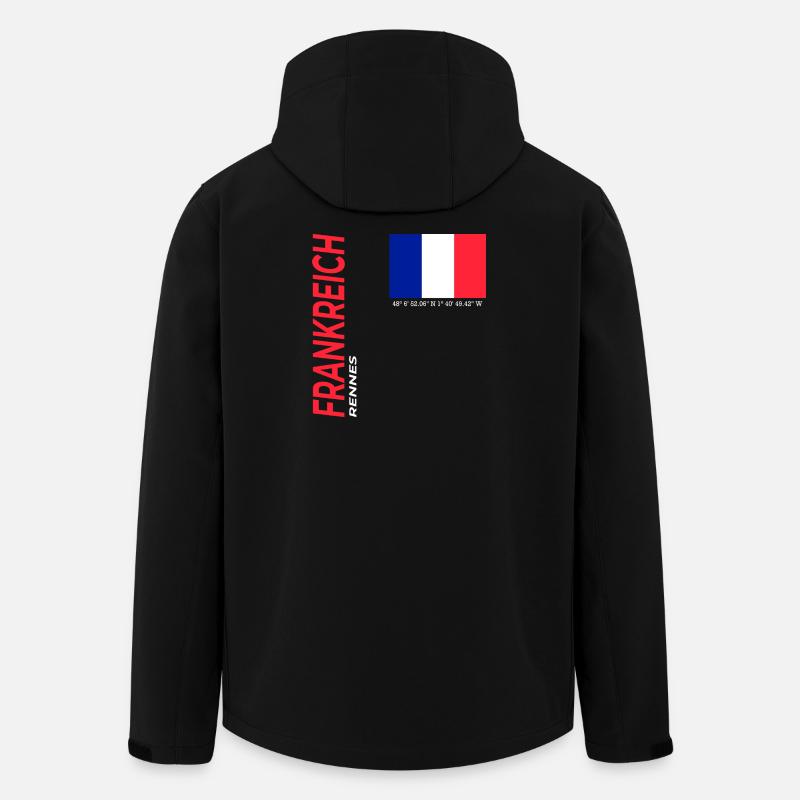 Rennes - Recycelte Männer Softshell-Jacke von Stanley/Stella - Schwarz