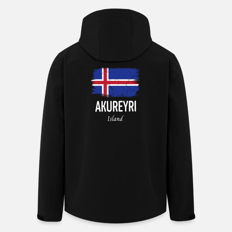 Akureyri - Veste softshell homme en polyester recyclé Stanley/Stella - noir