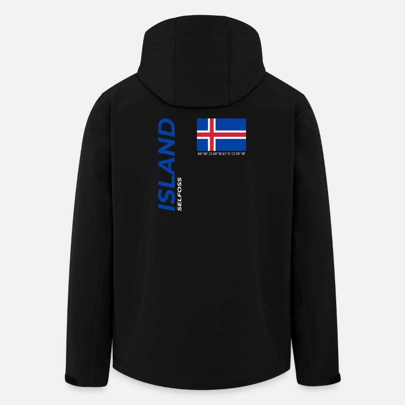 Selfoss - Recycelte Männer Softshell-Jacke von Stanley/Stella - Schwarz