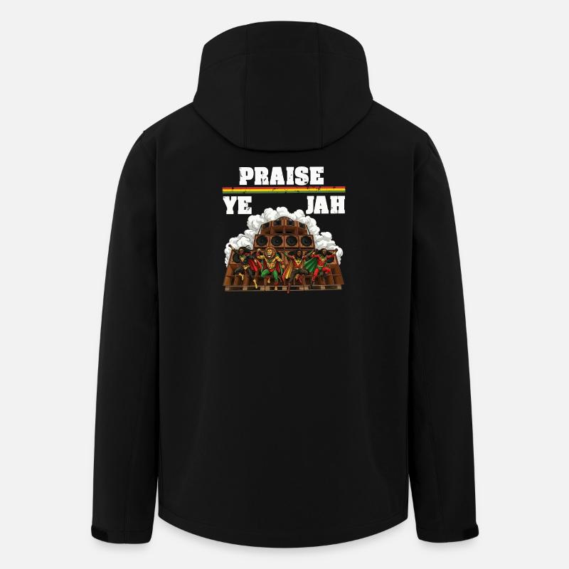 Praise Jah Rasta - Recycelte Männer Softshell-Jacke von Stanley/Stella - Schwarz