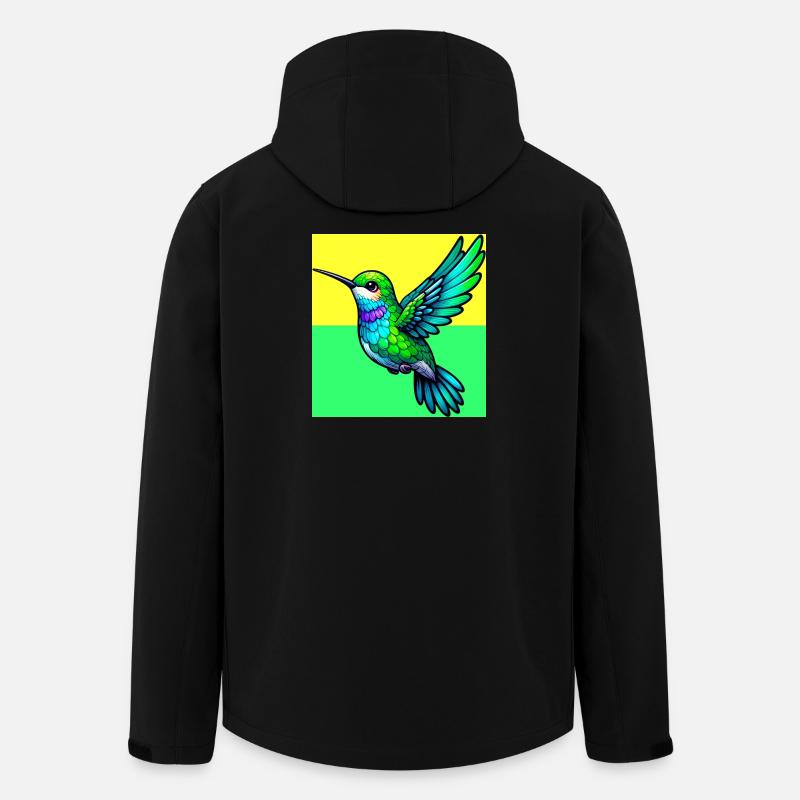 Kolibri - Recycelte Männer Softshell-Jacke von Stanley/Stella - Schwarz