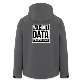 Sans données, ce n’est qu’un nerd de statistiques d’opinion - Veste softshell homme en polyester recyclé Stanley/Stella - charbon - Dos - AI Model Male 185 light (185cm)