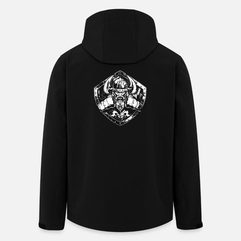 MMA de boxe viking - Veste softshell homme en polyester recyclé Stanley/Stella - noir