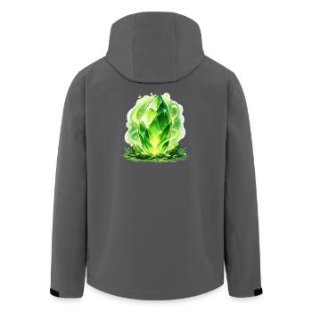 Grüner Kristallzauber - Recycelte Männer Softshell-Jacke von Stanley/Stella - Schwarz - Hinten - AI Model Male 185 light (185cm)