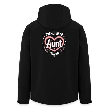Tante 2026 Tante 2026 Befördert zu Tante 2026 - Recycelte Männer Softshell-Jacke von Stanley/Stella - Schwarz - Hinten - AI Model Male 185 light (185cm)