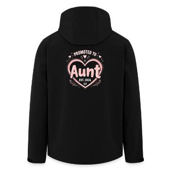 Tante 2026 Tante 2026 Befördert zu Tante 2026 - Recycelte Männer Softshell-Jacke von Stanley/Stella - Schwarz - Hinten - AI Model Male 185 light (185cm)