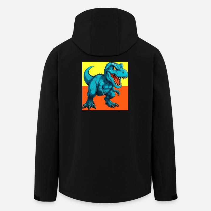 dinosaur - Men’s Recycled Softshell Jacket by Stanley/Stella - black